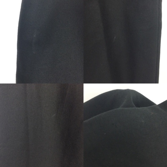 ANN TAYLOR Pants Classic Black Straight Leg Trousers Flat Front Capsule Size 6 - Picture 8 of 8